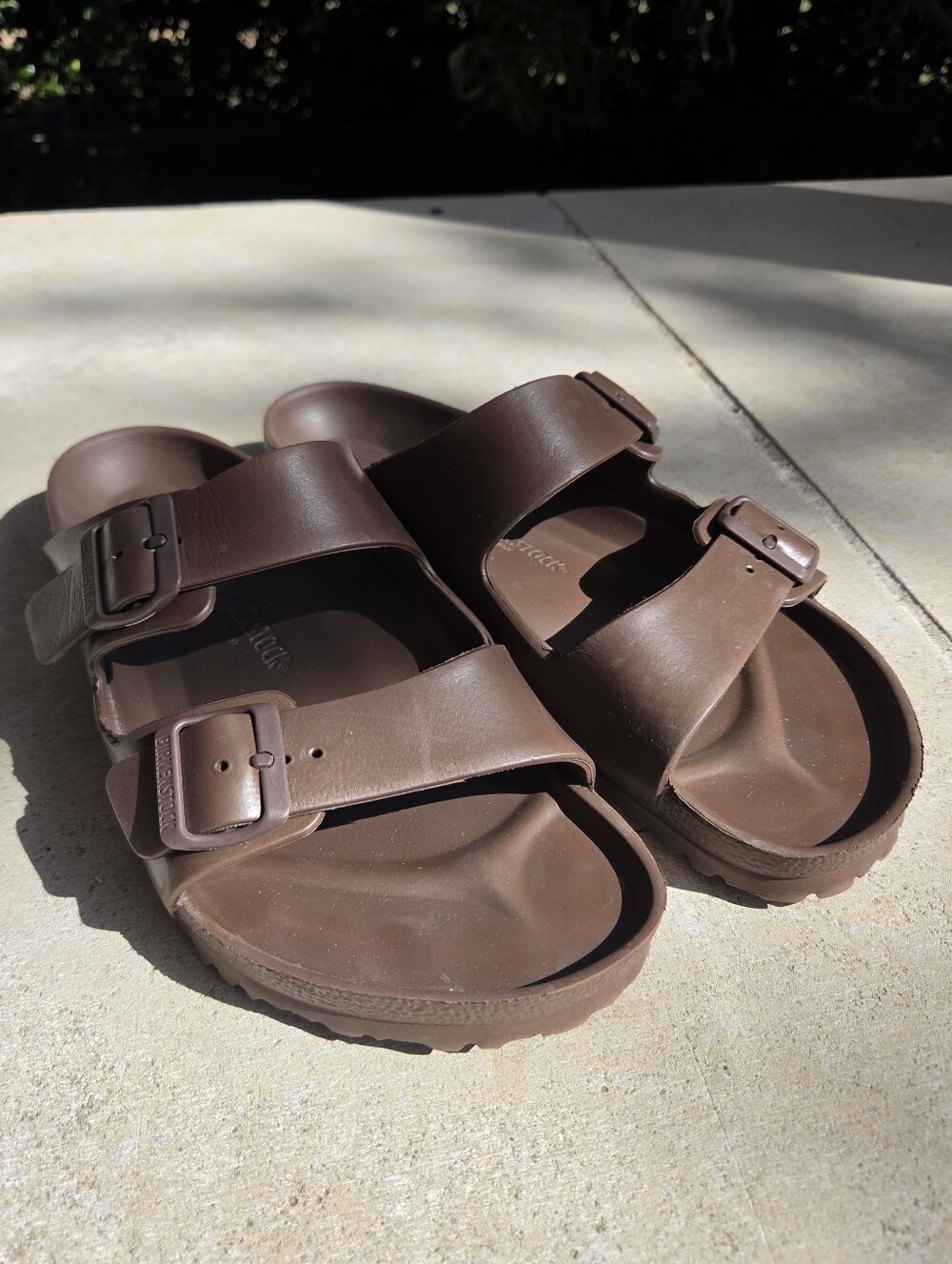 Birkenstock Arizona EVA Sandals In Roast ( Brown) Excellent Condition Men's 12